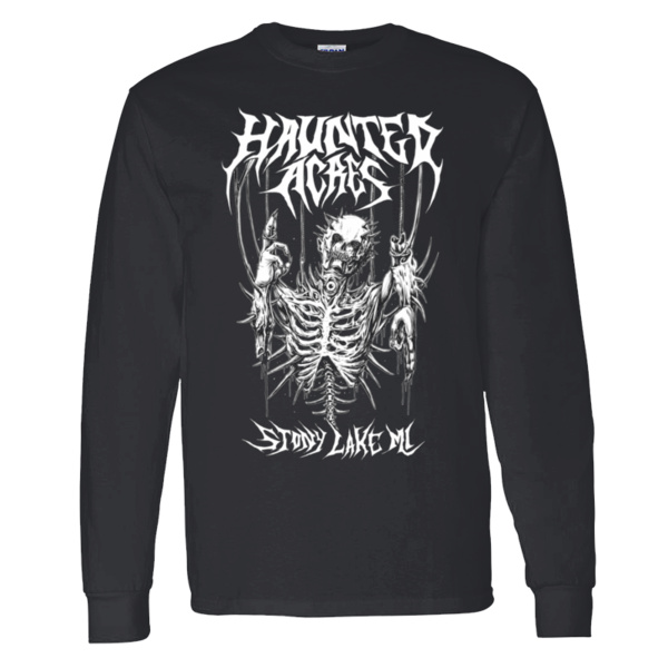 Skeleton - -Heavy Cotton™ Long Sleeve T-Shirt Thumbnail